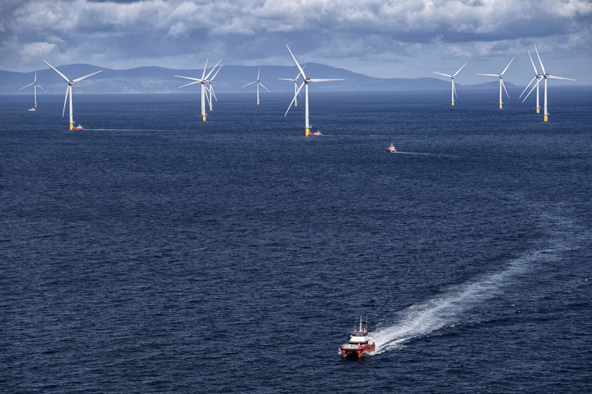 Walney offshore wind turbines