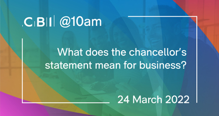 CBI @10am: What does the chancellor's statement mean for business?