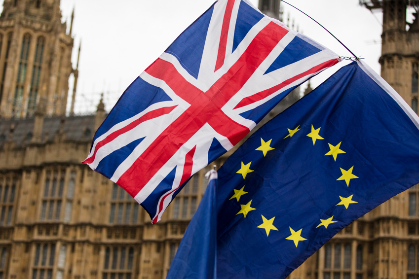 UK and EU flags